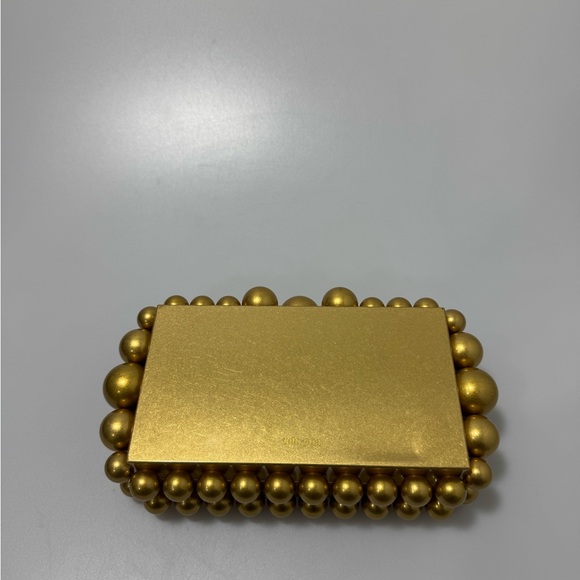 Cult Gaia Eos Box Clutch Beaded Gold - Picture 3 of 7